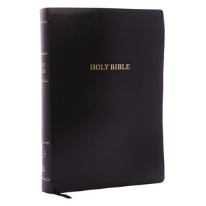 KJV Super Giant Print Reference Bible (Comfort Print)-Black Leatherflex