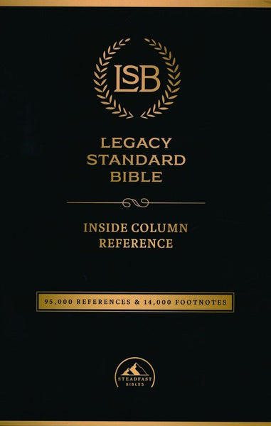 Legacy Standard Bible, Inside Column Reference Paste-Down Black Faux Leather Indexed (LSB): Easy-to-Read Large Print with Extensive Cross References and Footnotes