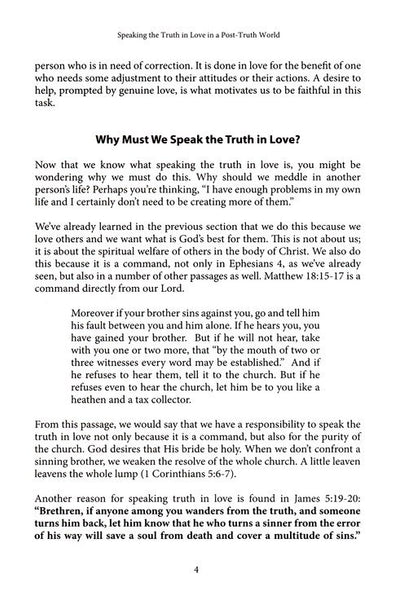 Speaking the Truth in Love in a Post-Truth World