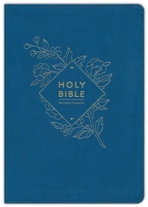 NLT Giant Print Bible-Teal LeatherLike