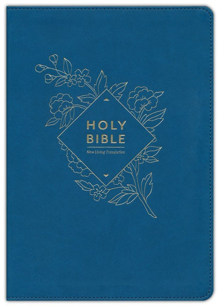 NLT Giant Print Bible-Teal LeatherLike