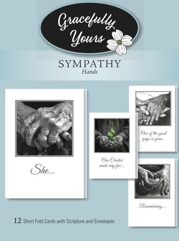 CARD-BOXED-SYMPATHY-HANDS #146 (BOX OF 12)