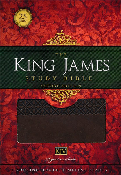 KJV King James Study Bible (Second Edition)-Earth Brown LeatherSoft