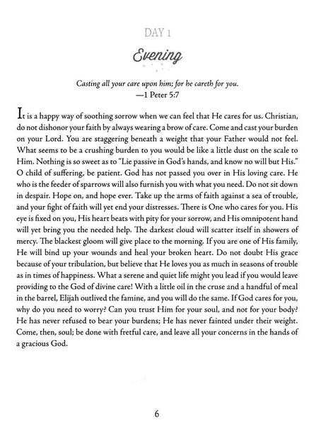 Morning & Evening Devotional on Peace and Comfort Large Print Word Search: 100 Puzzles from Charles H. Spurgeon’s Classic Devotional