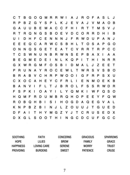 Morning & Evening Devotional on Peace and Comfort Large Print Word Search: 100 Puzzles from Charles H. Spurgeon’s Classic Devotional