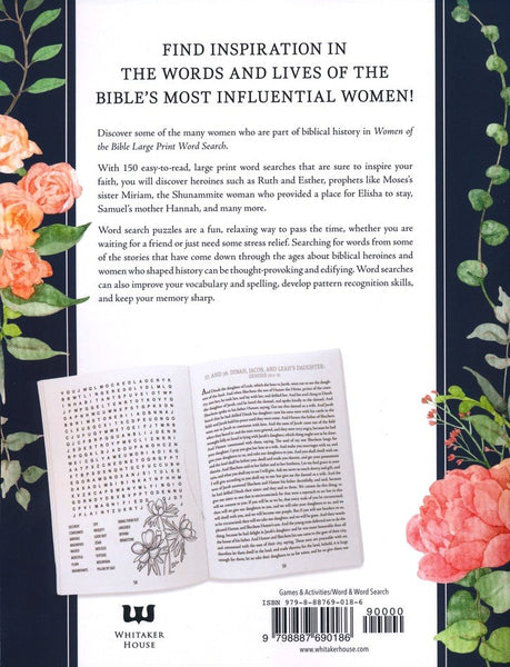 Women of the Bible Large Print Word Search: 150 Puzzles to Inspire Your Faith