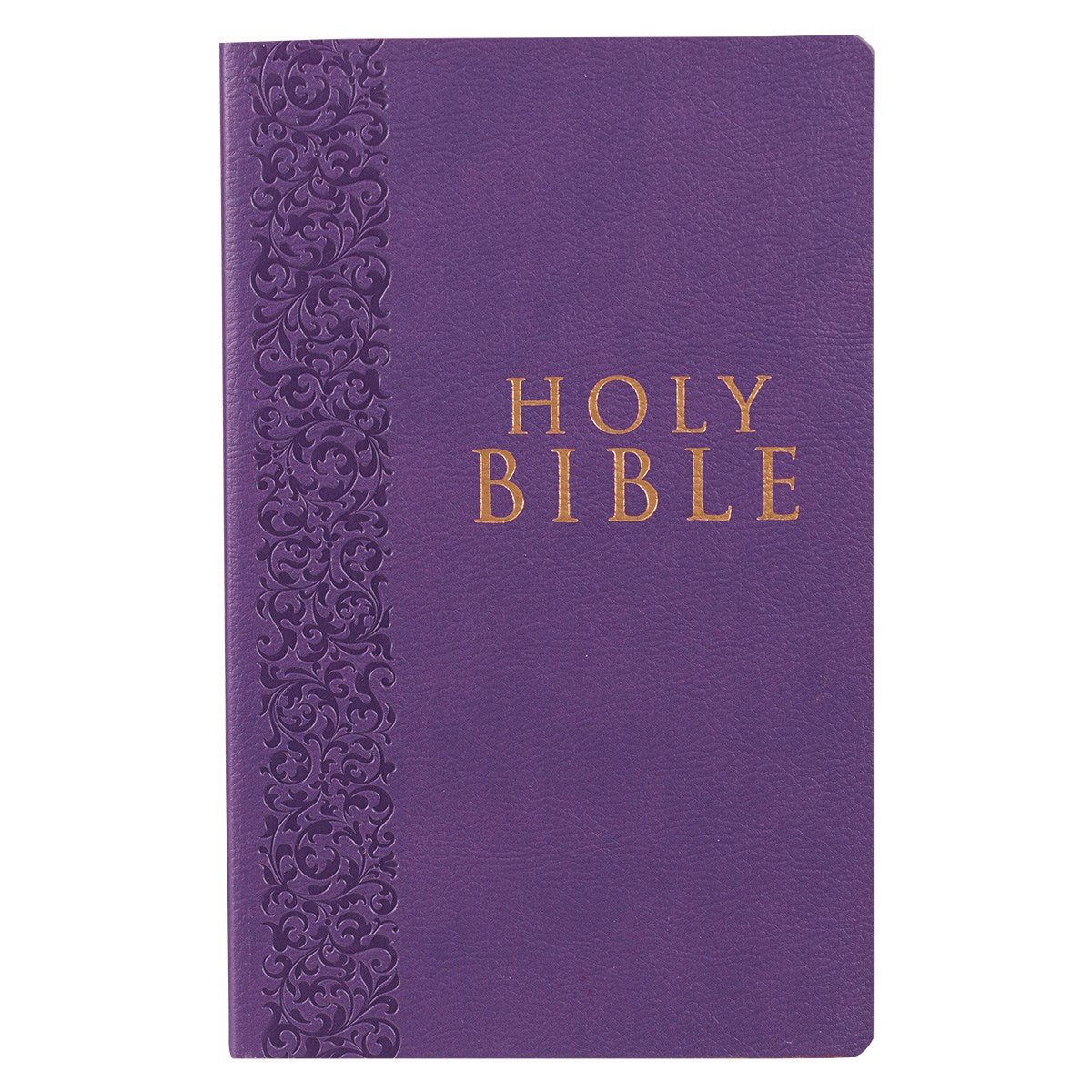 KJV Gift And Award Bible-Purple Faux Leather