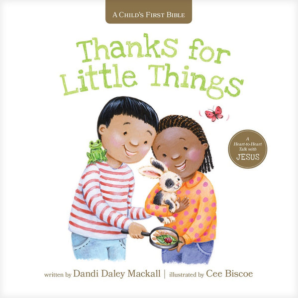 Thanks for Little Things: A Heart-to-Heart Talk with Jesus (A Child's First Bible)