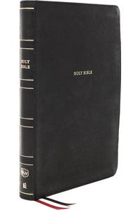 NKJV Thinline Reference Bible: Holy Bible, New King James Version with Comfort Print, Cross-References, and Study Features (Black LeatherSoft Indexed)