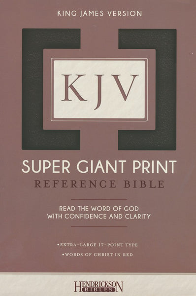 KJV Super Giant Print Reference Bible - Black Imitation Leather