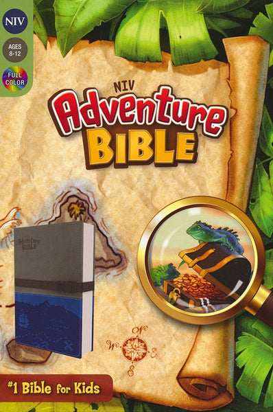 NIV Adventure Bible (Full Color)-Gray/Blue Duo-Tone