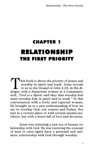 The Priority Of Praise & Worship: Learning To Give Back To God by Dr. Ron Kenoly – Discover the Key to a Deeper Relationship with God