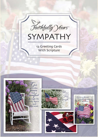 Card-Boxed-Sympathy-Precious Memories-Patriotic (Box Of 12)