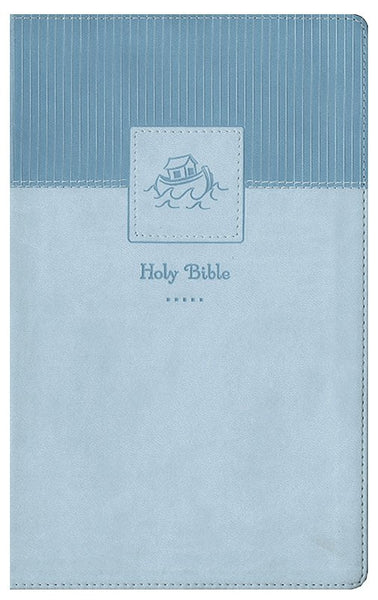 NIV Baby Gift Bible (Comfort Print)-Blue Leathersoft