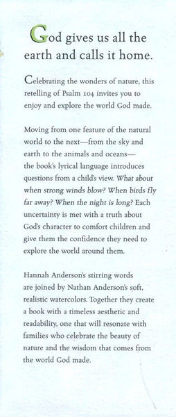 The World God Made by Hannah Anderson - Children's Picture Book