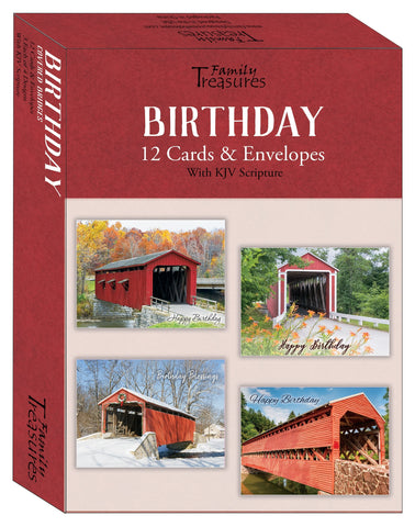 Card-Boxed-Birthday-Covered Bridges (Box Of 12)