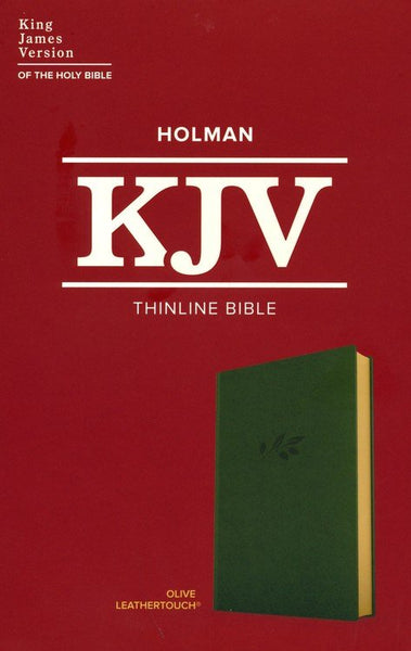 KJV Thinline Bible-Olive LeatherTouch