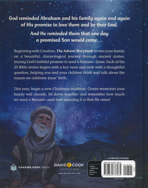 The Advent Storybook: 25 Bible Stories Showing Why Jesus Came (Bible Storybook Series)