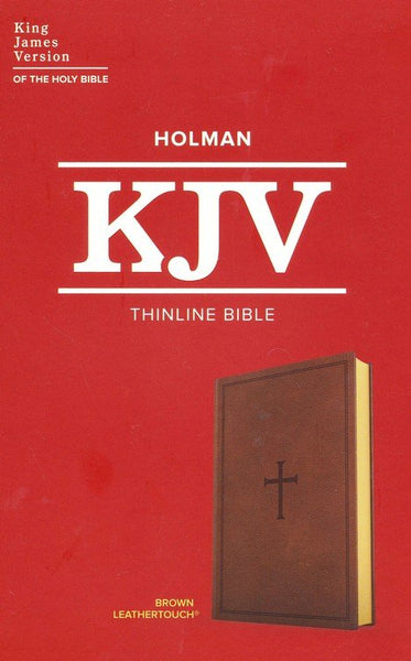 KJV Thinline Bible-Brown LeatherTouch