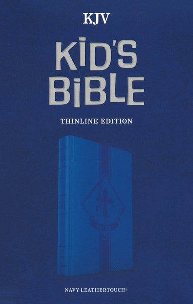 KJV Kids Bible Thinline Edition-Navy LeatherTouch