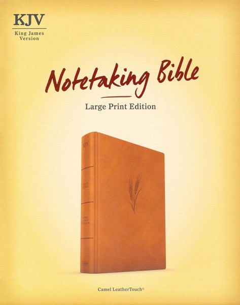 KJV Notetaking Bible/Large Print Edition-Camel LeatherTouch