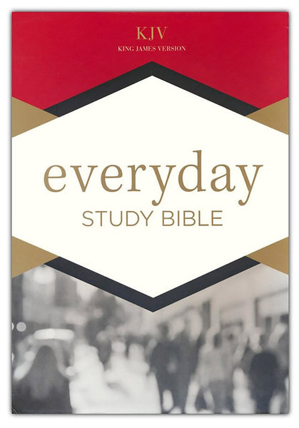 KJV Everyday Study Bible-Black LeatherTouch