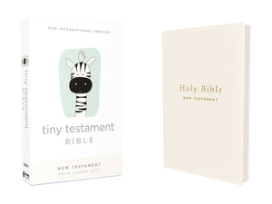 NIV Tiny New Testament Bible (Comfort Print)-White Leathersoft