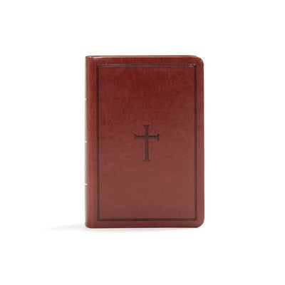 KJV Large Print Compact Reference Bible-Brown LeatherTouch