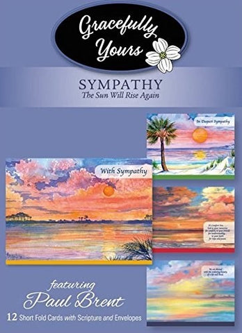 CARD-BOXED-SYMPATHY-THE SUN RISES AGAIN #158 (BOX OF 12)