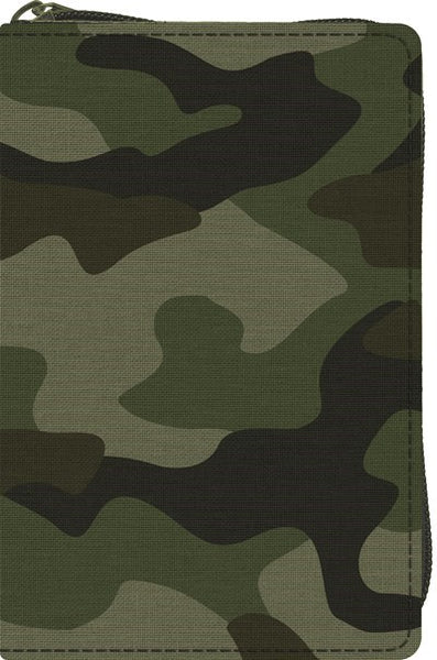 ESV Compact Bible: Convenient Camo Canvas with Zipper