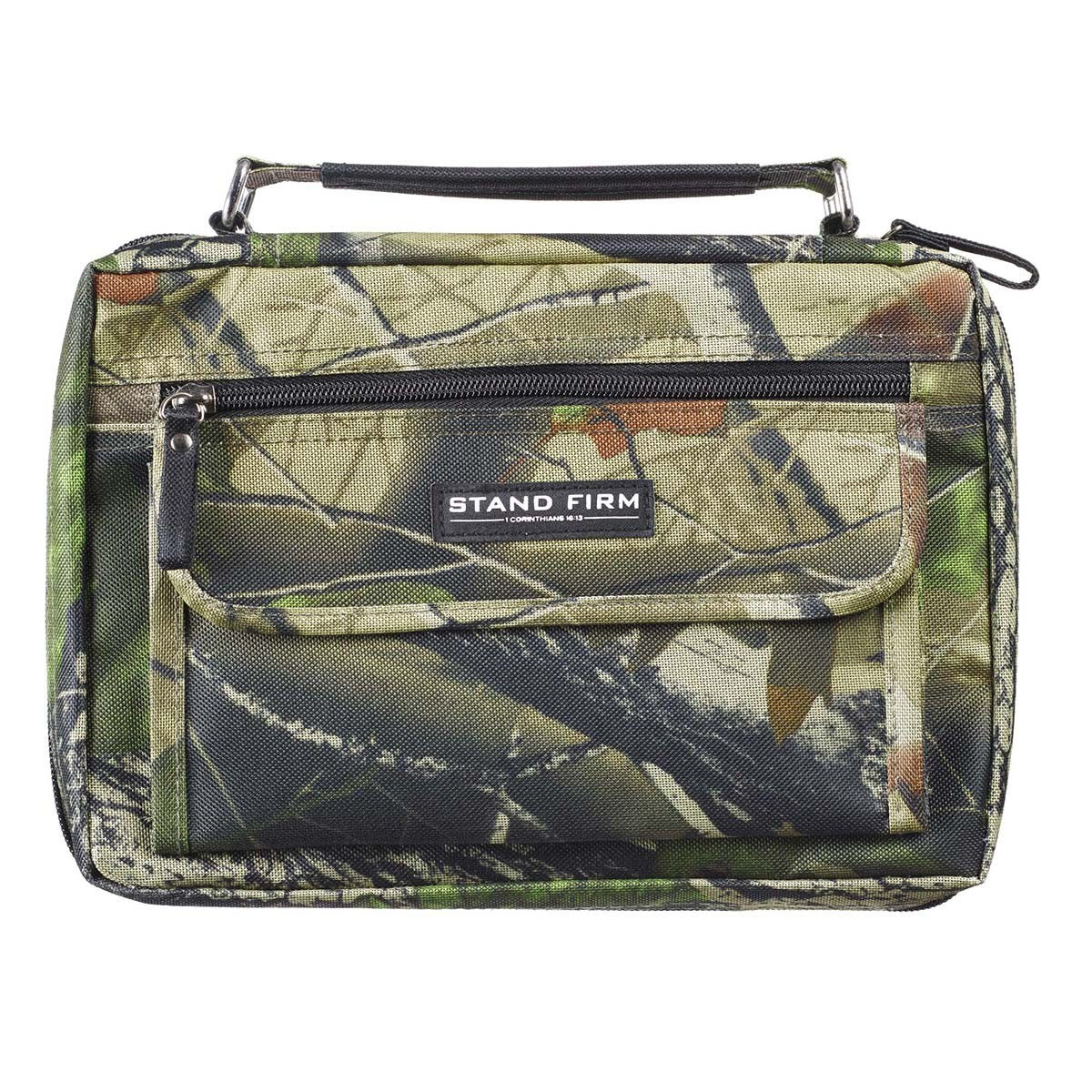 Bible Cover-Stand Firm-Camo-LRG