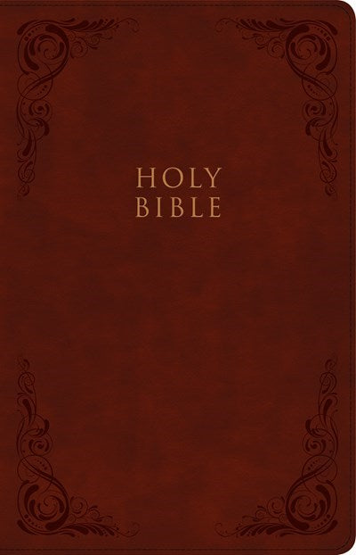 KJV Large Print Personal Size Reference Bible-Burgundy LeatherTouch