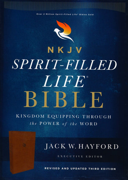 NKJV Spirit-Filled Life Bible (Third Edition) (Comfort Print)-Brown Leathersoft