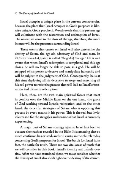 Destiny of Israel and the Church: Understanding the Middle East Through Biblical Prophecy by Derek Prince