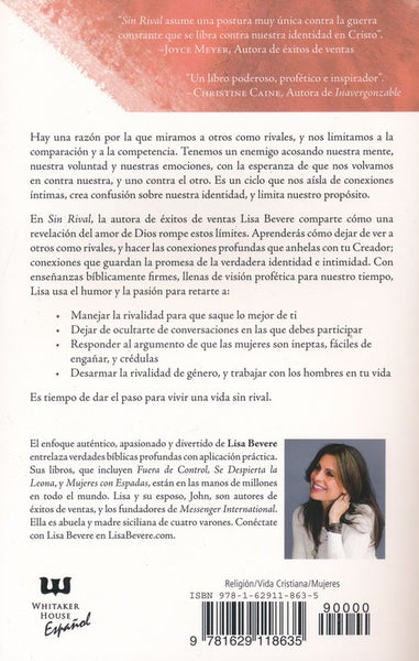 Without Rival (Spanish Edition): Embrace Your Identity and Purpose in an Age of Confusion and Comparison by Lisa Bevere