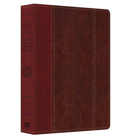 KJV Study Bible/Large Print-Red/Brown DiCarta