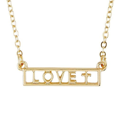 Necklace-Kingdom Words-Love-Cross