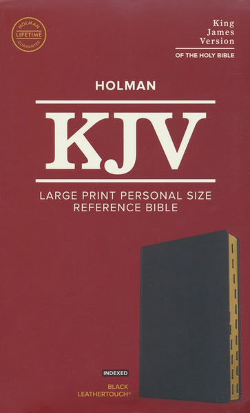 KJV Large Print Personal Size Reference Bible: Easy-to-Read with Cross-References and Full-Color Maps (Black Leathertouch Indexed Edition)