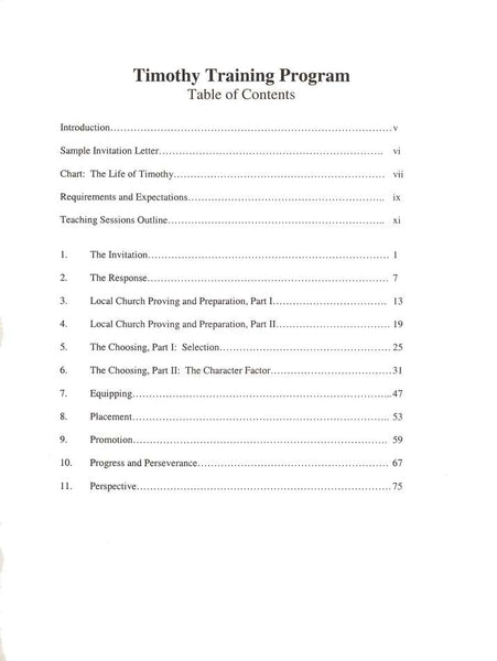 Timothy Training Program - Teacher Edition: Equipping Leaders for Growing Churches with Biblical Principles from I & II Timothy