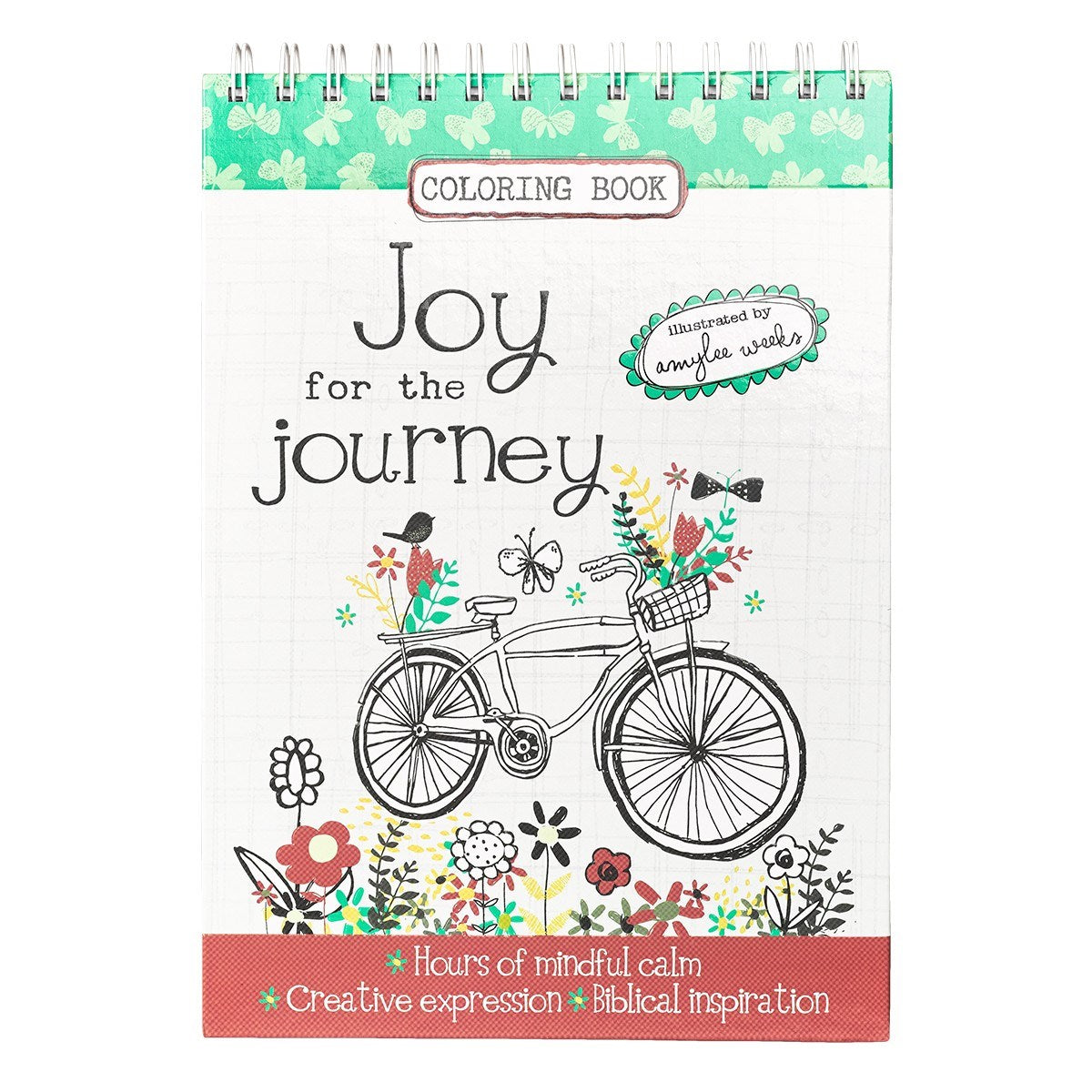 Joy for the Journey Wirebound Coloring Book - Hours of mindful calm, Creative Expression, Biblical Inspiration (Hardcover Edition)