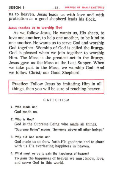 Saint Joseph Baltimore Catechism: The Truths of Our Catholic Faith Clearly Explained and Illustrated : With Bible Readings, Study Helps and Mass Prayers (St. Joseph Catechisms)