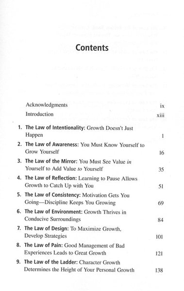 The 15 Invaluable Laws of Growth: Live Them and Reach Your Potential (Softcover)