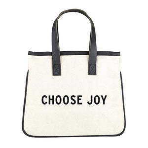 Mini Tote Bag-Choose Joy (12"" X 9.5"" W/6"" Gusset)-Canvas