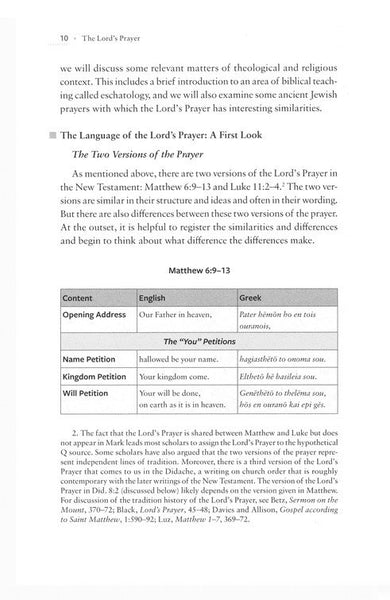 The Lord's Prayer: Matthew 6 and Luke 11 for the Life of the Church - A Biblical Commentary & Exposition (Touchstone Texts) by William Wright