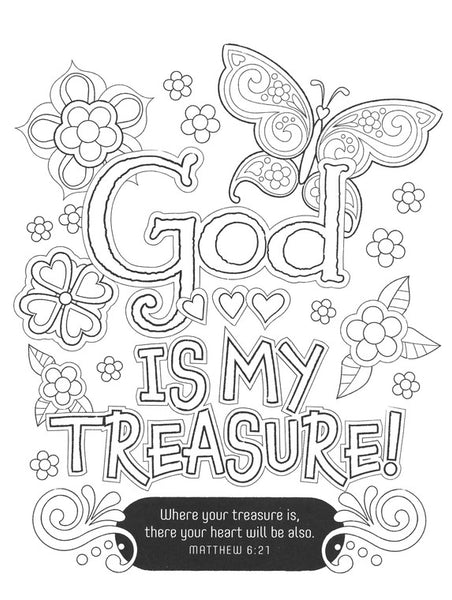 A Girl After God's Own Heart Coloring Book