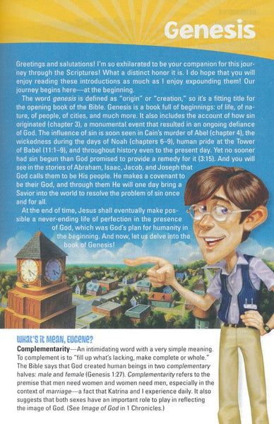 NIrV Adventures in Odyssey Bible (Brown Italian Leatherette): Fun and Engaging Exploration of God's Word with Devotionals, Trivia, and Comic Illustrations