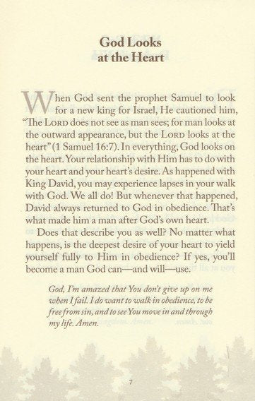 A Man After God's Own Heart Devotional (Milano Softone) Imitation Leather