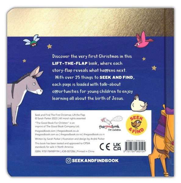 Seek & Find: Christmas Lift-the-Flap Book – Interactive Story of the First Christmas for Toddlers