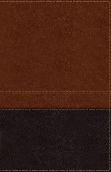 NIV Giant Print Reference Bible (Comfort Print)-Brown LeatherSoft Indexed