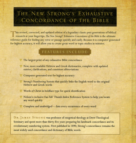 New Strong's Exhaustive Concordance Of The Bible